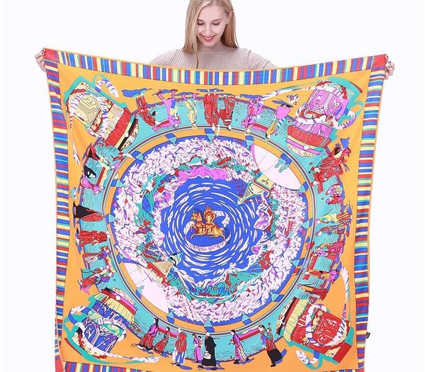 vintage fashion print large square scarf headdress women female bandana hijab handmade headband shawl 130 130cm, Blue;gray
vintage fashion print large square scarf headdress women female bandana hijab handmade headband shawl 130 130cm, Blue;gray