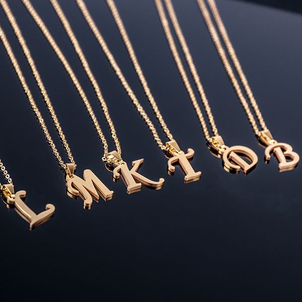a-z 26 letter pendant necklace stainless steel accessories fashion jewelry clavicle initial chain necklaces for women men, Silver
a-z 26 letter pendant necklace stainless steel accessories fashion jewelry clavicle initial chain necklaces for women men, Silver