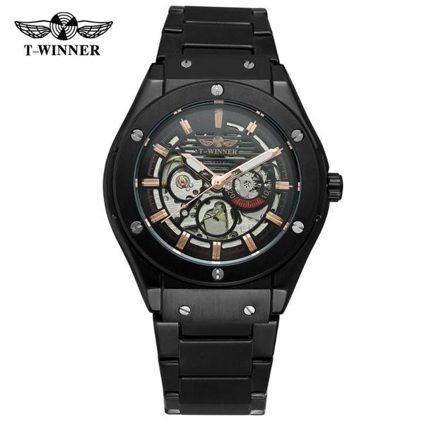 winner simple black men's and women's watches stainless steel watches automatic mechanical wrist, Slivery;brown
winner simple black men's and women's watches stainless steel watches automatic mechanical wrist, Slivery;brown