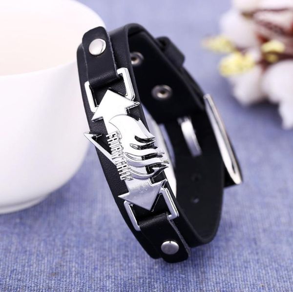 New Women's Men's Fairy Tail Logo Charm Bracelet Black Leather Chain Unisex Charm Jewelry Accessories Bangle Toy Gift Fairytail, Golden;silver
New Women's Men's Fairy Tail Logo Charm Bracelet Black Leather Chain Unisex Charm Jewelry Accessories Bangle Toy Gift Fairytail, Golden;silver