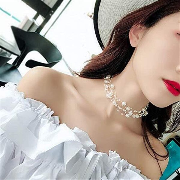 temperament pearl necklace women multi-layer clavicle chain necklaces simple collar neck jewelry fashion pendant necklace, Golden;silver
temperament pearl necklace women multi-layer clavicle chain necklaces simple collar neck jewelry fashion pendant necklace, Golden;silver
