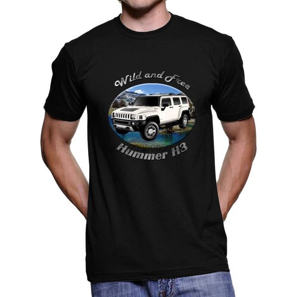 hummer h3 wild and men dark t shirt