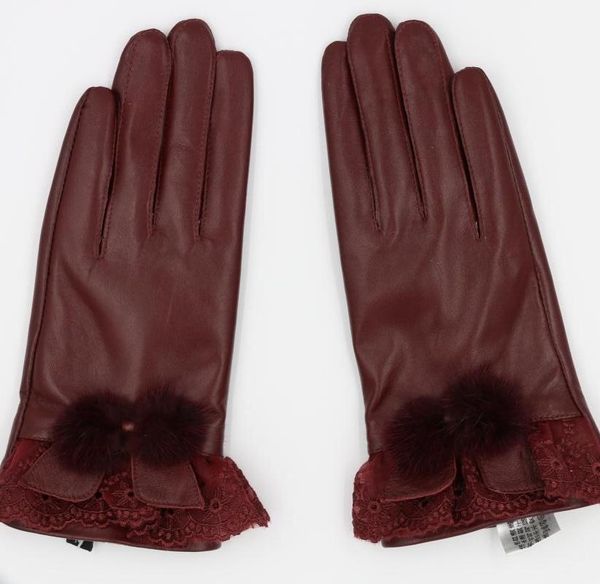 five fingers gloves fashion genuine leather for women short winter warm glove real mink ball glvoe lace mitten, Blue;gray
five fingers gloves fashion genuine leather for women short winter warm glove real mink ball glvoe lace mitten, Blue;gray