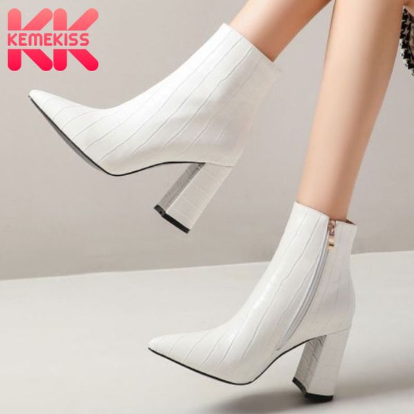 kemekiss size 32-43 women ankle boots thick high heel pointed toe zipper shoes winter warm boots women fashion party footwear, Black
kemekiss size 32-43 women ankle boots thick high heel pointed toe zipper shoes winter warm boots women fashion party footwear, Black