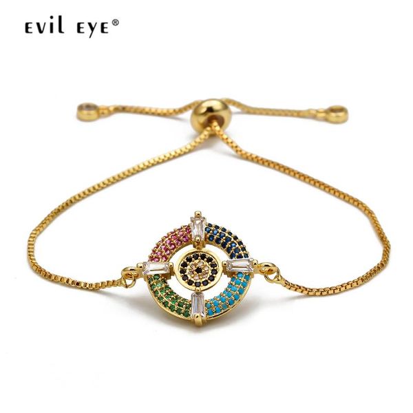charm bracelets evil eye colorful zircon bracelet gold color chain micro pave turkish adjustable jewelry for women men ey6677, Golden;silver
charm bracelets evil eye colorful zircon bracelet gold color chain micro pave turkish adjustable jewelry for women men ey6677, Golden;silver
