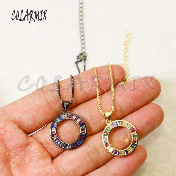 chains 8 pcs circle pendant necklace zircon charms wholesale jewelry gold color for gift lady 56031, Silver
chains 8 pcs circle pendant necklace zircon charms wholesale jewelry gold color for gift lady 56031, Silver