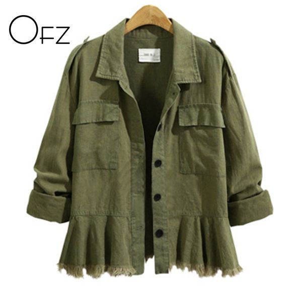 women's jackets ofz 2021 autumn winter plus size 5xl women long sleeve vintage tassels ladies coats cotton army green skirt outerwear, Black;brown
women's jackets ofz 2021 autumn winter plus size 5xl women long sleeve vintage tassels ladies coats cotton army green skirt outerwear, Black;brown