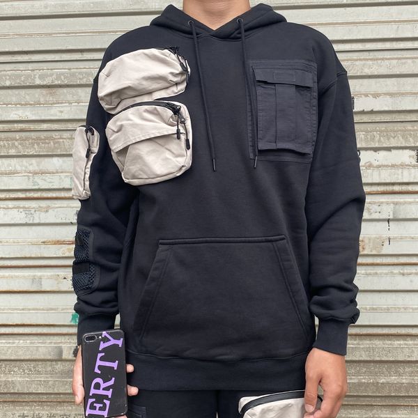 20ss andys style t2av1s sc0tt chest multi-pocket tooling sweater pullover hoodies fashion men and women hoodeis hfwpwy295, Black 
20ss andys style t2av1s sc0tt chest multi-pocket tooling sweater pullover hoodies fashion men and women hoodeis hfwpwy295, Black