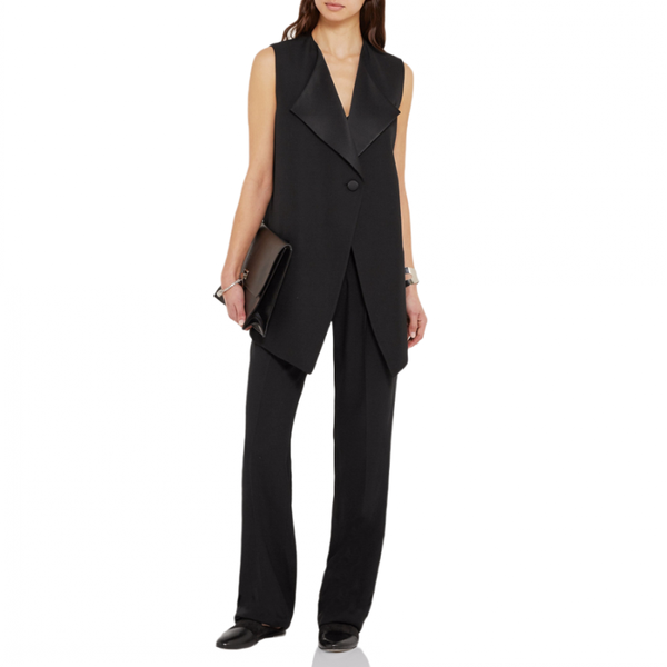 2020 women suit waistcoat high end brand quality black vest spring new loose turn-down collar elegant single breasted waistcoat, Black;white
2020 women suit waistcoat high end brand quality black vest spring new loose turn-down collar elegant single breasted waistcoat, Black;white