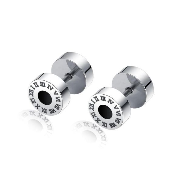 stud punk stainless steel dumbbell earrings for women man roman numerals party ear jewelry gift drop, Golden;silver
stud punk stainless steel dumbbell earrings for women man roman numerals party ear jewelry gift drop, Golden;silver