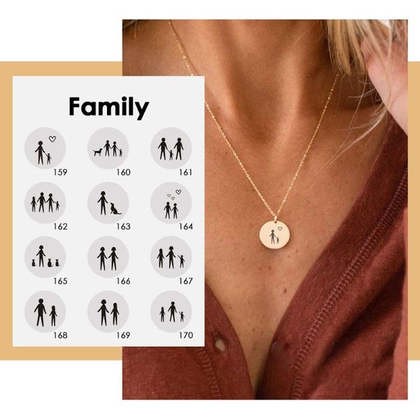 pendant necklaces carlidana custom engrave family pattern necklace women memory 316l stainless steel jewelry for mom, Silver
pendant necklaces carlidana custom engrave family pattern necklace women memory 316l stainless steel jewelry for mom, Silver