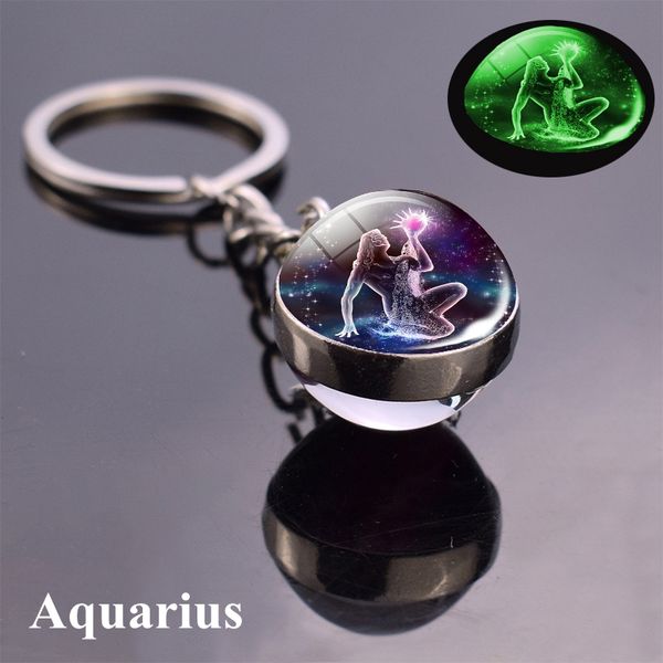 leather keychain 12 constellation luminous keychain glass ball pendant zodiac keychain glow in the dark key chain holder, Silver
leather keychain 12 constellation luminous keychain glass ball pendant zodiac keychain glow in the dark key chain holder, Silver