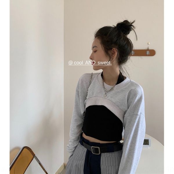 2020 sweater pullover early autumn new korean style simple high waist half open navel ultra-short round neck pullover long sleeve sweater fo, Black
2020 sweater pullover early autumn new korean style simple high waist half open navel ultra-short round neck pullover long sleeve sweater fo, Black