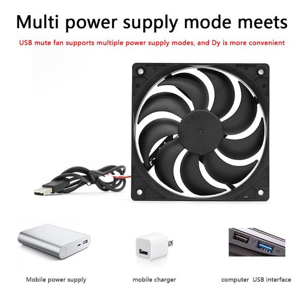 5v usb computer chassis cooling fan wireless router set-box mute radiator cooler for all kinds of router tv