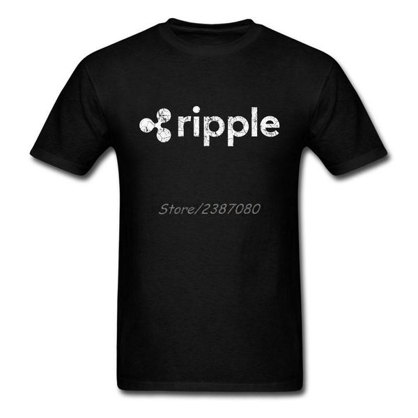урожай ripple криптовалюта футболка с коротким рукавом на заказ mens футболка мода