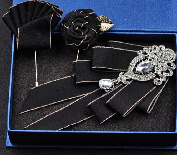 high-end fashion new diamond bow tie groomsmen wedding collar accessories ties rose brooch pocket towel square set gifts for men, Black;gray
high-end fashion new diamond bow tie groomsmen wedding collar accessories ties rose brooch pocket towel square set gifts for men, Black;gray