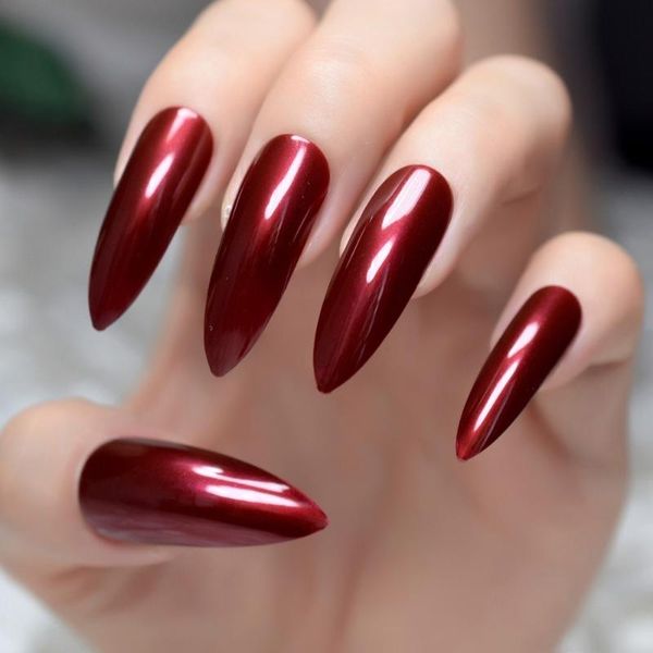 new design pure color fake nail long size round head false nail art tips with glue ladies wine red black manicure tools, Red;gold
new design pure color fake nail long size round head false nail art tips with glue ladies wine red black manicure tools, Red;gold