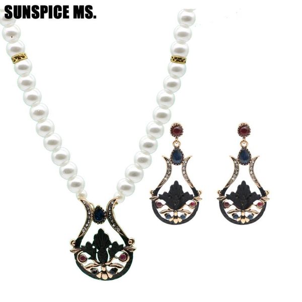 sunspice ms. ethnic turkish women resin flower drop earrings pearl bead necklace vintage bridal banquet jewelry sets, Silver
sunspice ms. ethnic turkish women resin flower drop earrings pearl bead necklace vintage bridal banquet jewelry sets, Silver