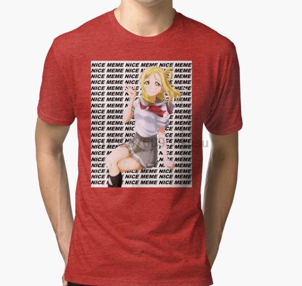 men tshirt short sleeve nice meme mari ohara t shirt one neck women t-shirt