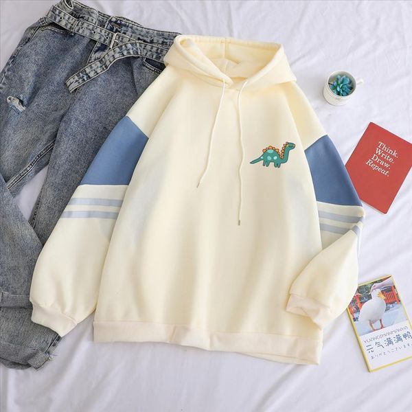 autumn winter dinosaur loose pullovers long sleeve fleece hoodies women casual streetwear patchwork fashion korean sweatshirt, Black
autumn winter dinosaur loose pullovers long sleeve fleece hoodies women casual streetwear patchwork fashion korean sweatshirt, Black
