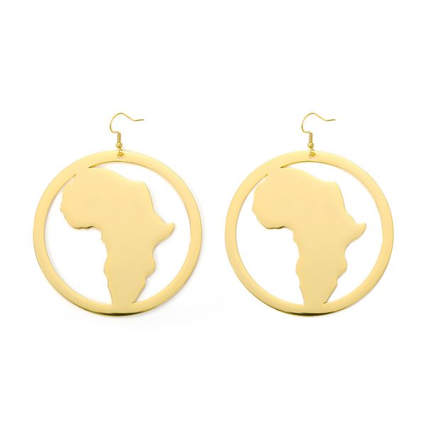 hoop & huggie african map big earrings for women exaggerate larger earring gold color jewelry stainless steel christmas, Golden;silver
hoop & huggie african map big earrings for women exaggerate larger earring gold color jewelry stainless steel christmas, Golden;silver