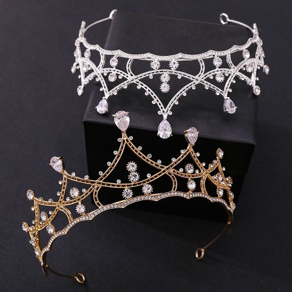 forseven royal princess diadem shining crystal simple tiaras and crowns bride noiva wedding hair jewelry headbands for women, Golden;silver
forseven royal princess diadem shining crystal simple tiaras and crowns bride noiva wedding hair jewelry headbands for women, Golden;silver