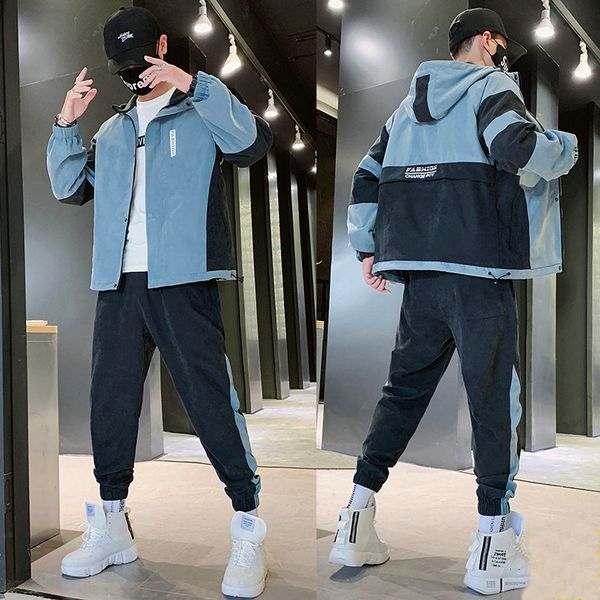 men's set fashion sportswear men sweatsuit hip hop fitness clothing two pieces sweatshirt sweatpant male tracksuit streetwear, Gray
men's set fashion sportswear men sweatsuit hip hop fitness clothing two pieces sweatshirt sweatpant male tracksuit streetwear, Gray