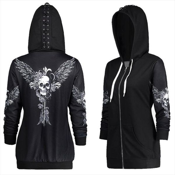 autumn punk women skull wings print halloween zip up hoodie long sleeve spring sweatshirt coat cool hoodie sudaderas mujer dg245, Black
autumn punk women skull wings print halloween zip up hoodie long sleeve spring sweatshirt coat cool hoodie sudaderas mujer dg245, Black