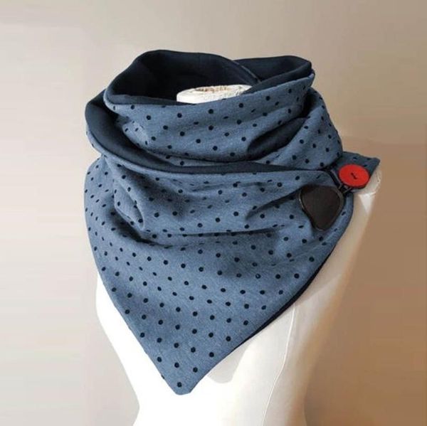 women soild dot printing button soft wrap casual warm scarves shawls gaiter outdoor print scarf face cover scarves#t2, Blue;gray
women soild dot printing button soft wrap casual warm scarves shawls gaiter outdoor print scarf face cover scarves#t2, Blue;gray
