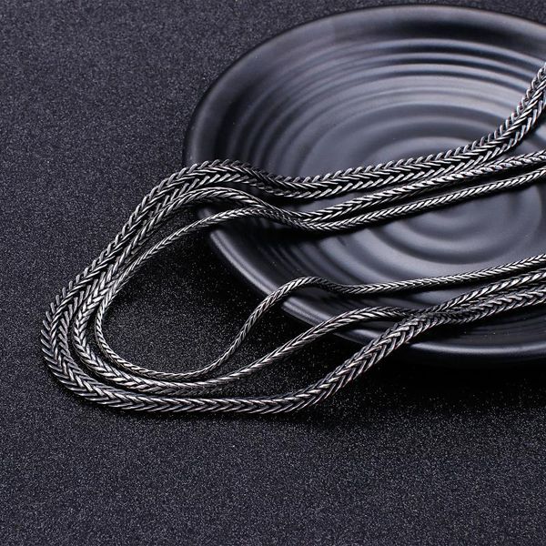 2.5/3.5/7mm width vintage snake bone black punk quality stainless steel 660mm classic men's pendant accessory, Silver
2.5/3.5/7mm width vintage snake bone black punk quality stainless steel 660mm classic men's pendant accessory, Silver