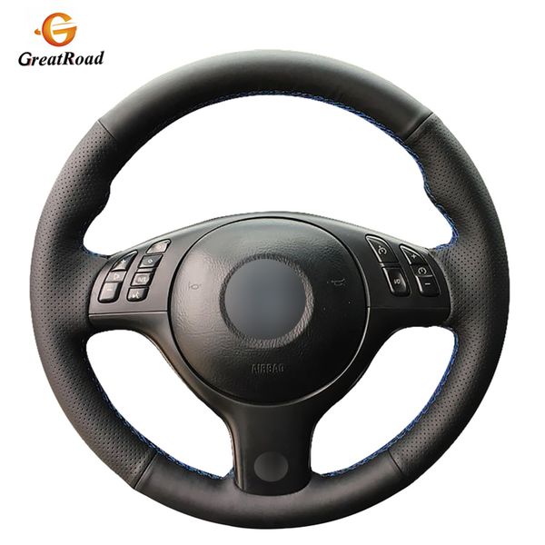 hand-stitched black genuine leather car steering wheel cover for e46 e39 330i 540i 525i 530i 330ci m3 2001
hand-stitched black genuine leather car steering wheel cover for e46 e39 330i 540i 525i 530i 330ci m3 2001