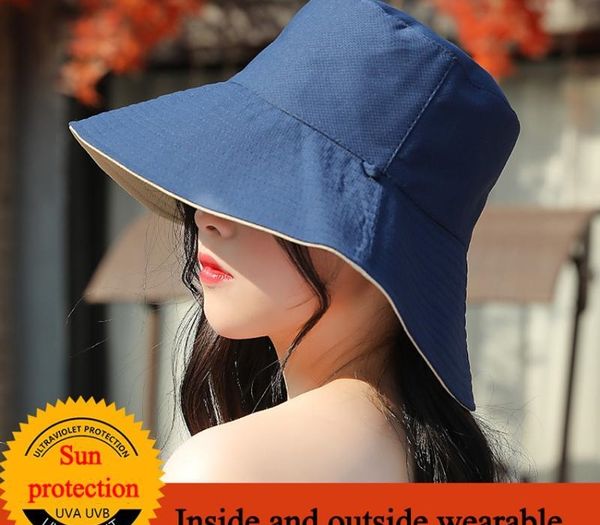 brand women summer foldable bucket hats outdoor wide brim sun protection upf 50+ uv-proof girls beach caps wearable both sides, Blue;gray
brand women summer foldable bucket hats outdoor wide brim sun protection upf 50+ uv-proof girls beach caps wearable both sides, Blue;gray