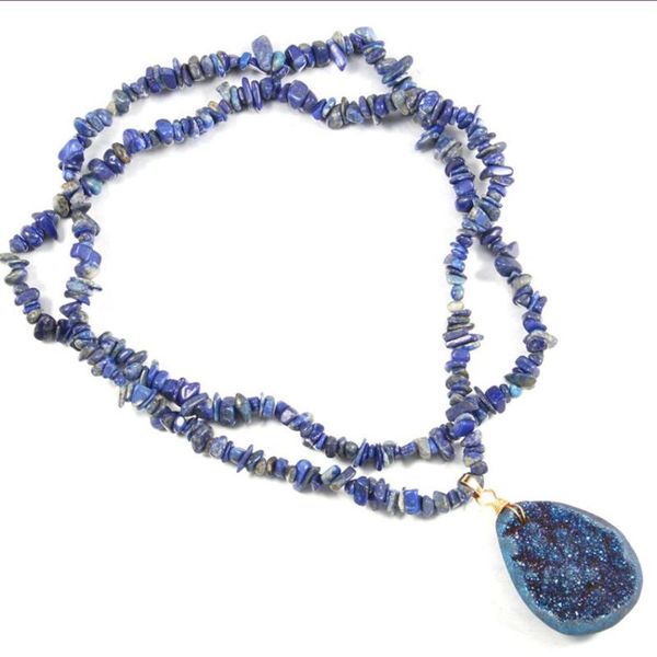 Light Yellow Gold Color Water Drop Crystal Dyed Pendant Irregular Shape Stone Chain Necklace Ethnic Style Jewelry, Silver
Light Yellow Gold Color Water Drop Crystal Dyed Pendant Irregular Shape Stone Chain Necklace Ethnic Style Jewelry, Silver