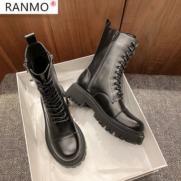 2020 мода обувь женщина из натуральной кожи lace-up толстые mid-теленок сапоги круглый toe обувь зимняя женщина пряжка мода теплые сапоги, Black
2020 мода обувь женщина из натуральной кожи lace-up толстые mid-теленок сапоги круглый toe обувь зимняя женщина пряжка мода теплые сапоги, Black
