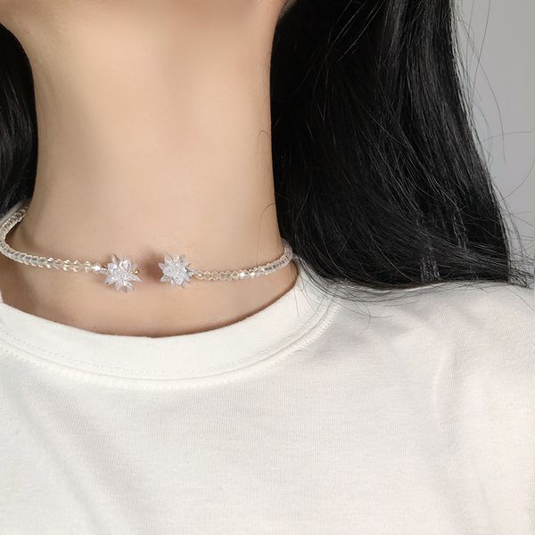 aomu new design french korean crystal necklace female short choker necklace temperament clavicle chain for women wedding, Golden;silver
aomu new design french korean crystal necklace female short choker necklace temperament clavicle chain for women wedding, Golden;silver