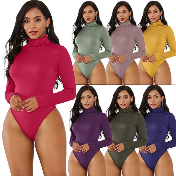 women's jumpsuits & rompers 10color long sleeve high neck women fit all-in-one pants autumn solid skinny vintage turtleneck bodysuit, Black;white
women's jumpsuits & rompers 10color long sleeve high neck women fit all-in-one pants autumn solid skinny vintage turtleneck bodysuit, Black;white