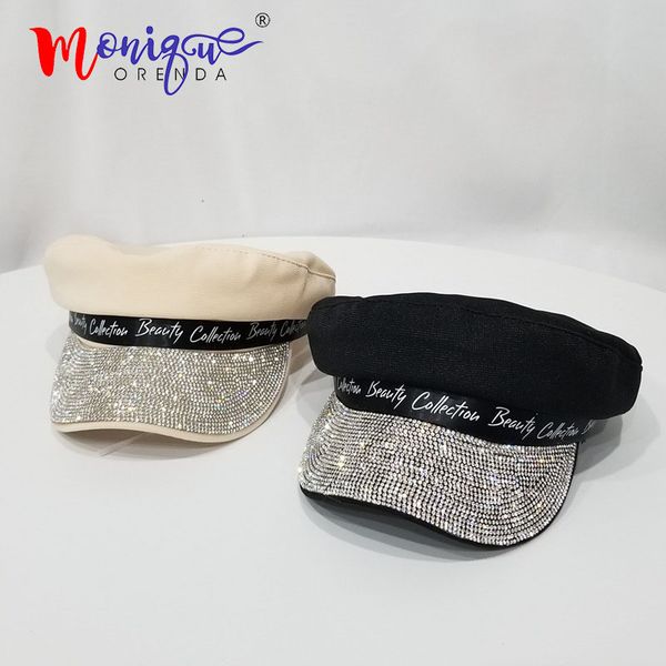 berets luxury flat cap female navy hat wild painter spaper retro octagonal bling diamond letter beret, Blue;gray
berets luxury flat cap female navy hat wild painter spaper retro octagonal bling diamond letter beret, Blue;gray