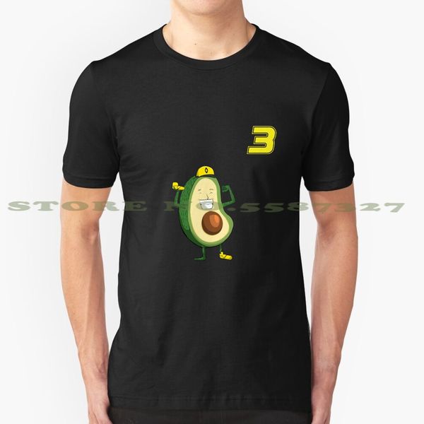 daniel avocado ( ricciardo ) number black white tshirt for men women