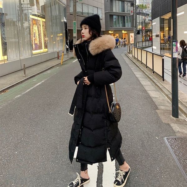 women's down & parkas duck web celebrity jacket female ins the long over-the-knee thickening collars waist coat, Black
women's down & parkas duck web celebrity jacket female ins the long over-the-knee thickening collars waist coat, Black