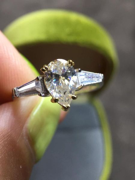 inbeaut 925 silver excellent cut d color water drop moissanite wedding ring pass diamond test 1 ct mossanite rings, Golden;silver
inbeaut 925 silver excellent cut d color water drop moissanite wedding ring pass diamond test 1 ct mossanite rings, Golden;silver
