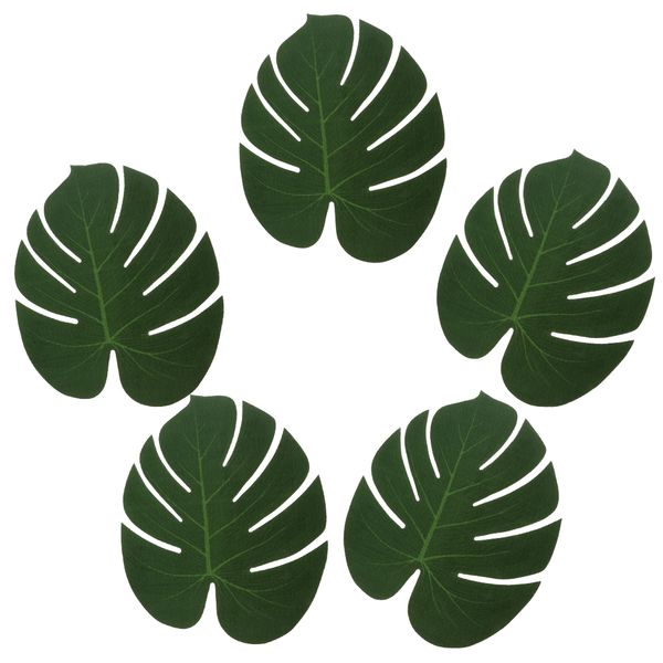 5x silk monstera leaf placemats for hawaiian jungle beach party home decor, 31x33.5cm
5x silk monstera leaf placemats for hawaiian jungle beach party home decor, 31x33.5cm