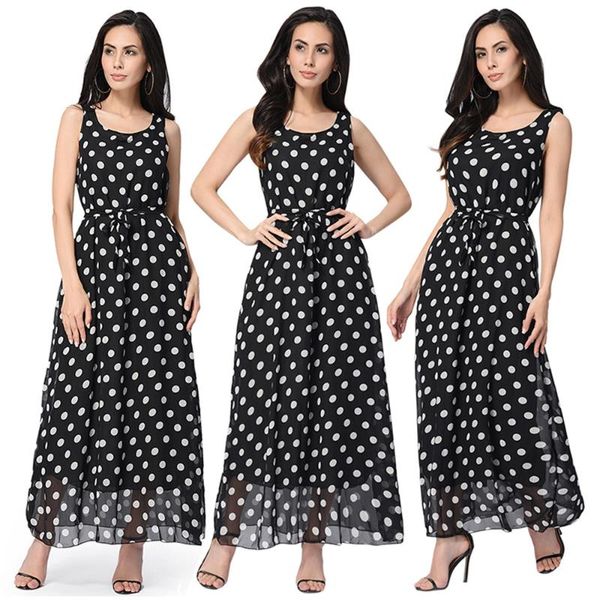 2020 summer dress lace-up polka dot dress fashion party beach casual printed, Black;gray
2020 summer dress lace-up polka dot dress fashion party beach casual printed, Black;gray