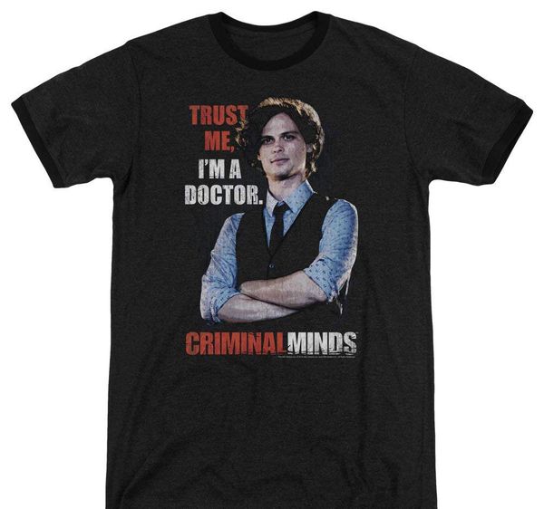 criminal minds mens trust me ringer t shirt t shirt o neck fashion casual print t shirt