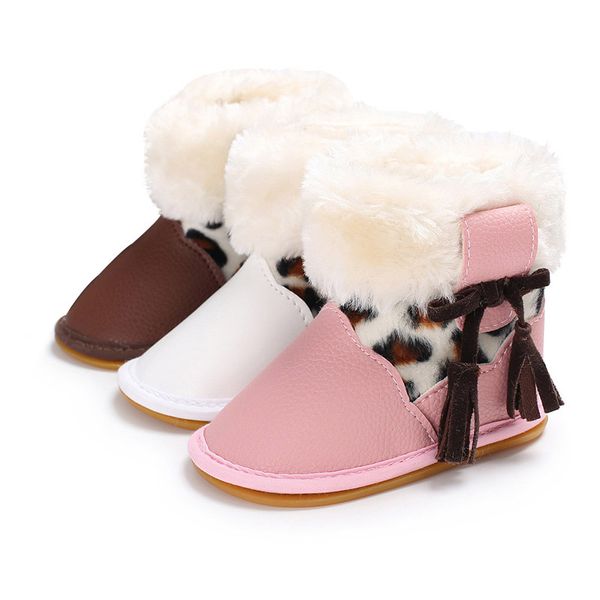 leopard baby snow boots pu leather thick warm newborn girl winter shoes cartoon plush bows non slip infant toddler first walkers, Black;grey
leopard baby snow boots pu leather thick warm newborn girl winter shoes cartoon plush bows non slip infant toddler first walkers, Black;grey