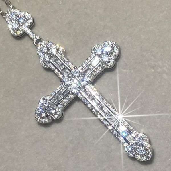 new 925 silver exquisite bible jesus cross pendant necklace women men fine jewelry crucifix charm simulated diamond platinum
new 925 silver exquisite bible jesus cross pendant necklace women men fine jewelry crucifix charm simulated diamond platinum