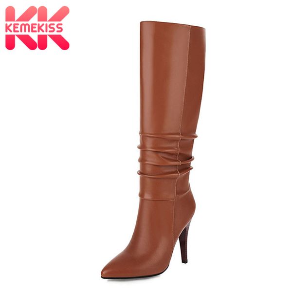 kemekiss size 34-43 women high heel boots thin heel women winter knee high boots fashion winter shoes ladies footwear, Black
kemekiss size 34-43 women high heel boots thin heel women winter knee high boots fashion winter shoes ladies footwear, Black