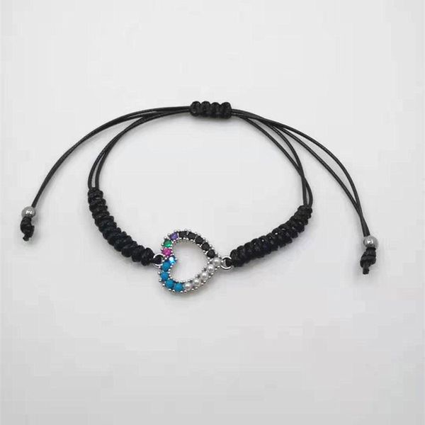 fashion women girls color rose gold stainless steel hollow heart color stone zircon charm weave rope bracelet pulseras jewelry, Golden;silver
fashion women girls color rose gold stainless steel hollow heart color stone zircon charm weave rope bracelet pulseras jewelry, Golden;silver