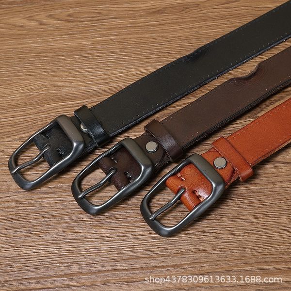 handmade pleated korean style personalized leather men's leather pinfirst pin belt layer cowhide fashion cowhide belt pcl1a, Black;brown
handmade pleated korean style personalized leather men's leather pinfirst pin belt layer cowhide fashion cowhide belt pcl1a, Black;brown