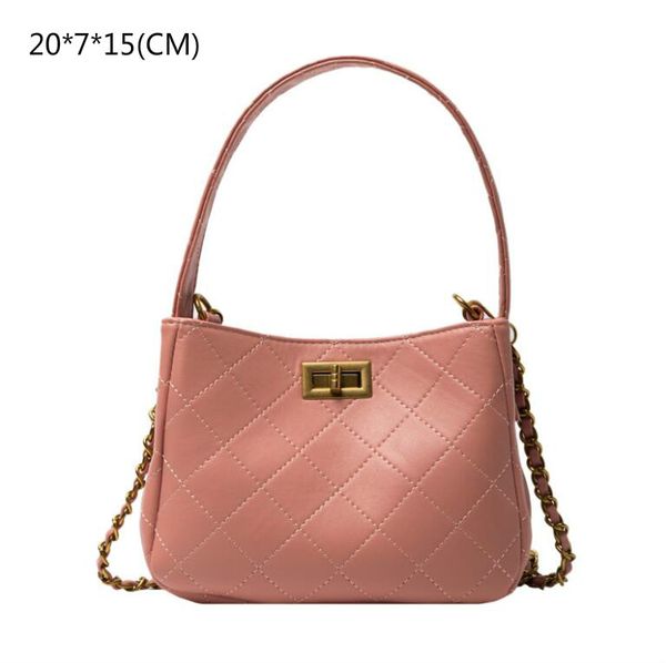Women Handbags New Fashion Shoulder Bags Ladies Large Capacity Bucket Check Chain Totes Crossbody Bag
Women Handbags New Fashion Shoulder Bags Ladies Large Capacity Bucket Check Chain Totes Crossbody Bag