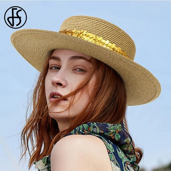 fs vintage flat straw hat for women summer dress leisure beach cap with sequin wide brim panama jazz fedora ladies sun hats bone, Blue;gray
fs vintage flat straw hat for women summer dress leisure beach cap with sequin wide brim panama jazz fedora ladies sun hats bone, Blue;gray